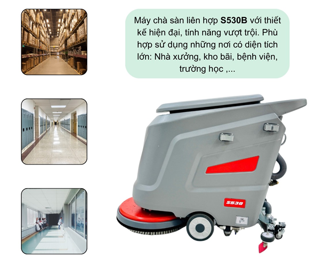 may cha san lien hop hiclean s530b (binh acquy) hinh 2