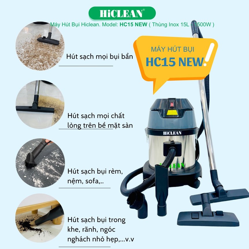 may hut bui cong nghiep hiclean hc15 new hinh 0