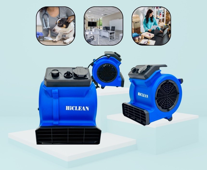 quat thoi san mini hiclean hc538, cong suat 150w hinh 1