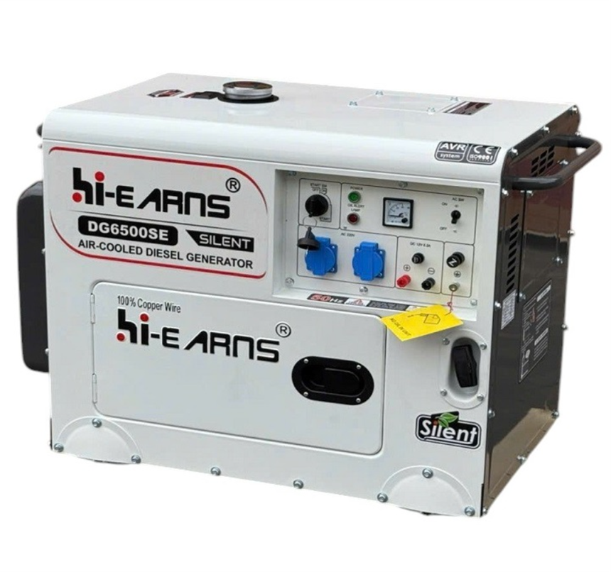 may phat dien 5kw chay dau hi-earns dg6500se hinh 0