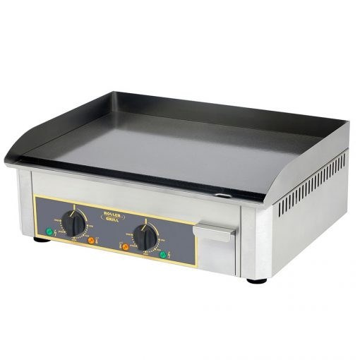 bep chien be mat dung dien voi tam thep trang men 2 vung mat - dat ban roller grill psr 600 ee hinh 0