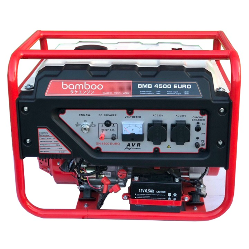 may phat dien chay xang 3.5kw bamboo bmb euro4500  hinh 0
