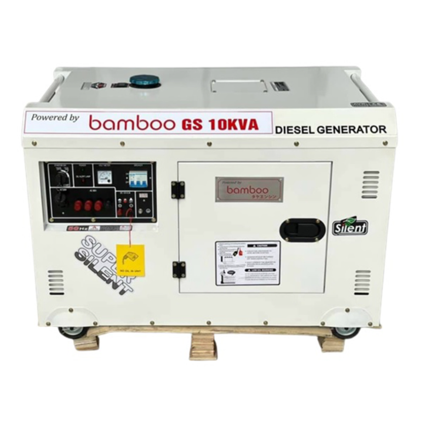 may phat dien chay dau 10kva bamboo gs chong on hinh 0