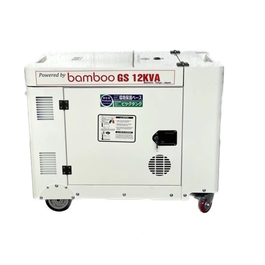 may phat dien chay dau 12kva bamboo bmbgs12kva mo nap hinh 0