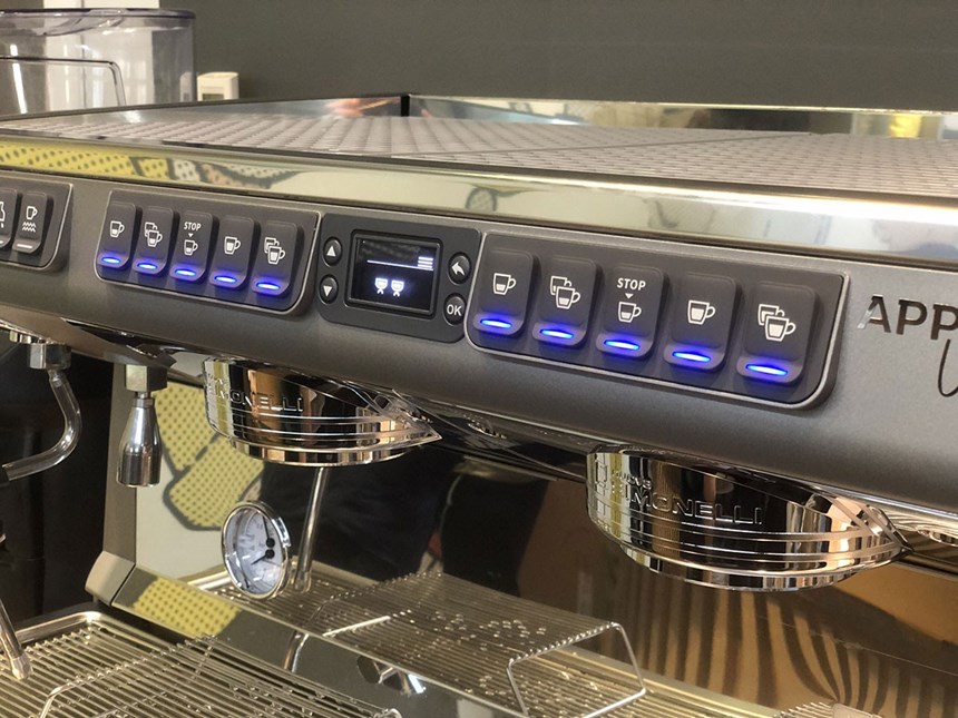 may pha ca phe nuova simonelli model appia life 2 groups volumetric-xt hinh 1