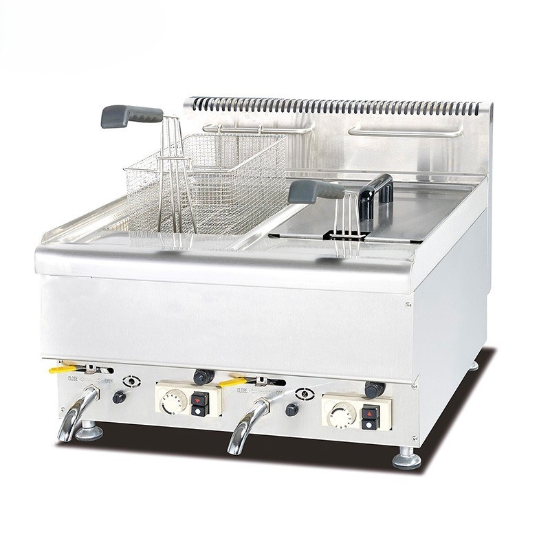 bep chien nhung 2 ngan dung gas de ban jieguan- gf-565 hinh 0