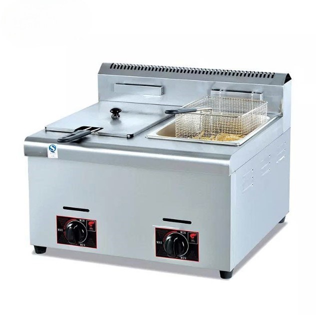 bep chien nhung dung gas 2 ngan kolner gf-72 hinh 0