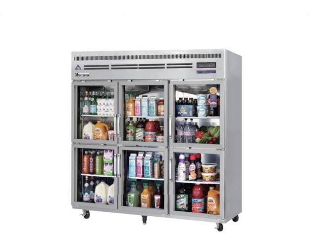 tu mat dung 6 canh kinh everest b190h-6rrrs-e hinh 0