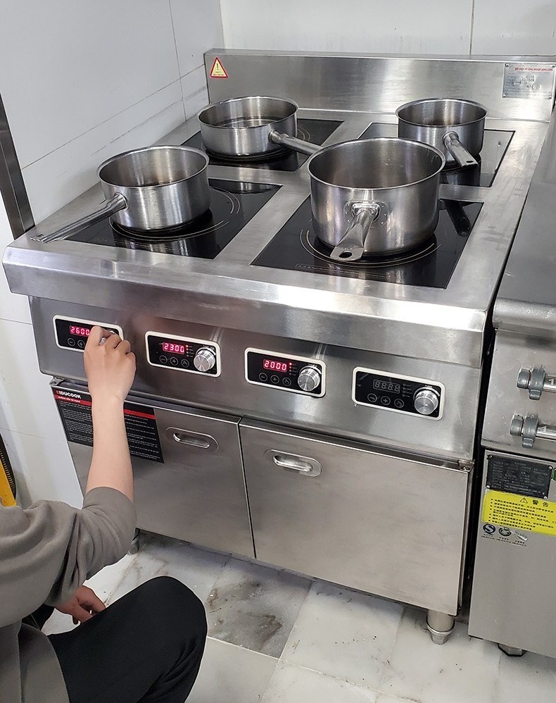 bep tu cong nghiep 4 mat co tu de do inducook id-bd4m3500w hinh 1