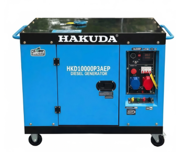 may phat dien chay dau hakuda 10kw hkd10000p3aep 3 pha hinh 0