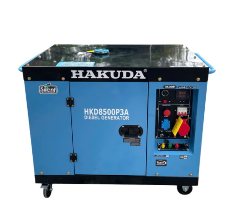 may phat dien chay dau hakuda 8kw hkd8500p3a 3 pha         hinh 0