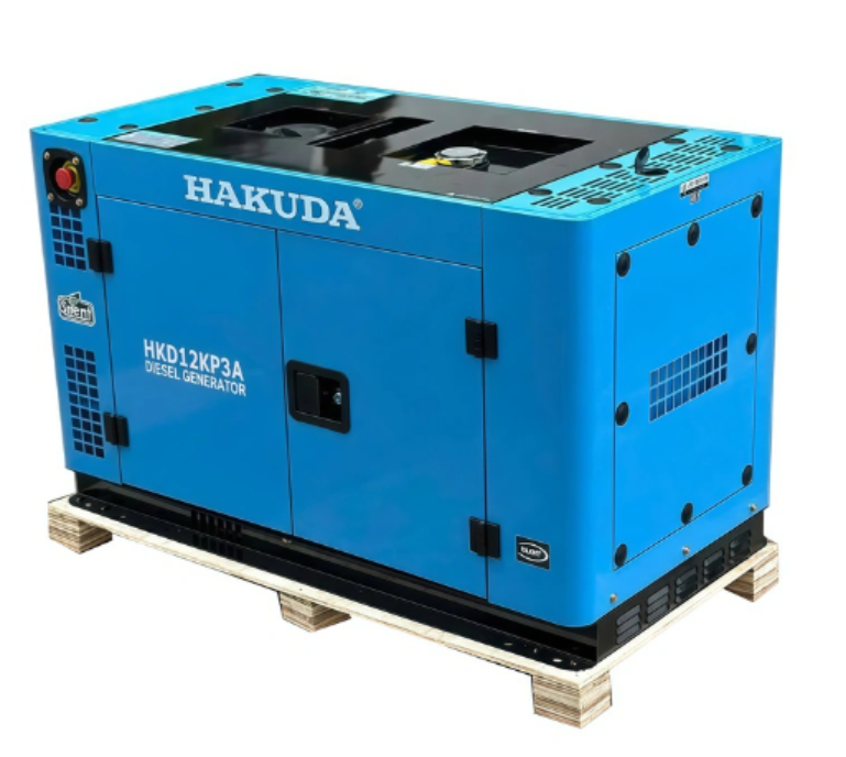 may phat dien chay dau hakuda 12kw hkd12kp3a 3 pha sieu cach am hinh 0