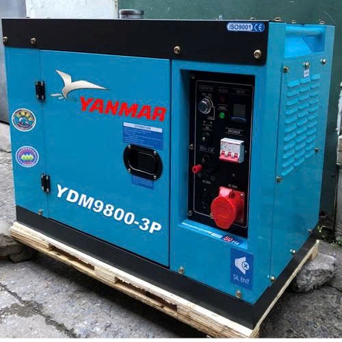 may phat dien chay dau 8kw yanmar ydm9800 (3 pha) hinh 0