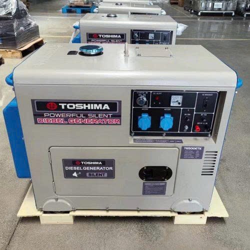 may phat dien chay dau 5kw toshima t6500etk hinh 0