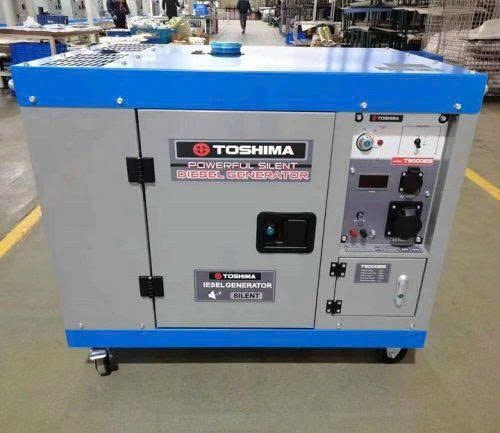 may phat dien chay dau 10kva toshima t9000es hinh 0