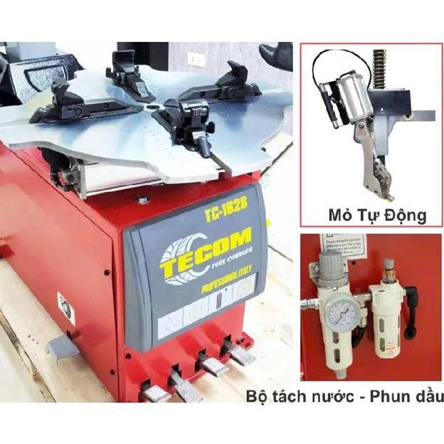 máy ra vào lốp có bộ hỗ trợ tỳ đè mâm tecom tc 1628 hình 1 may ra vao lop co bo ho tro ty de mam tecom tc 1628 hinh 1