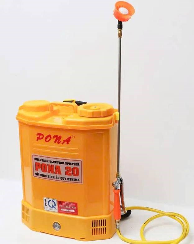 binh xit dien phun thuoc 20 lit pona pn20 (ac qui 12v8ah) hinh 1