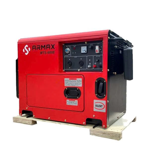 may phat dien chay dau armax 6500 mts-600e (5kw/ co de va tay giat) hinh 0