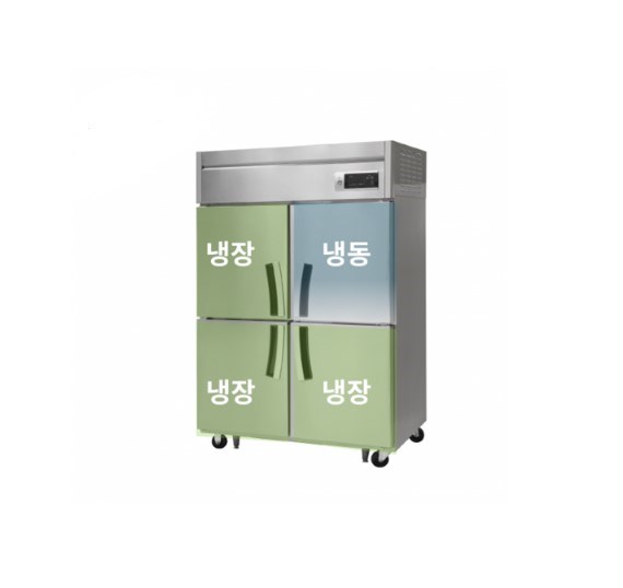 tu dong mat dung 4 canh inox dung tich 1.100 lit fujee (1 dong - 3 mat) hinh 1