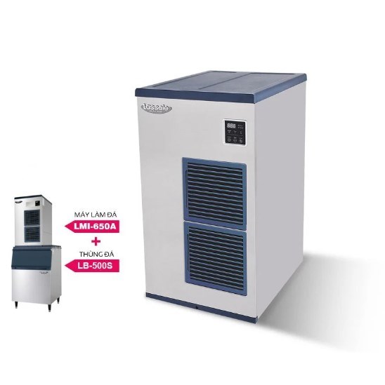 may lam da ban nguyet lassele lmi-650a + thung da lb-500s hinh 2