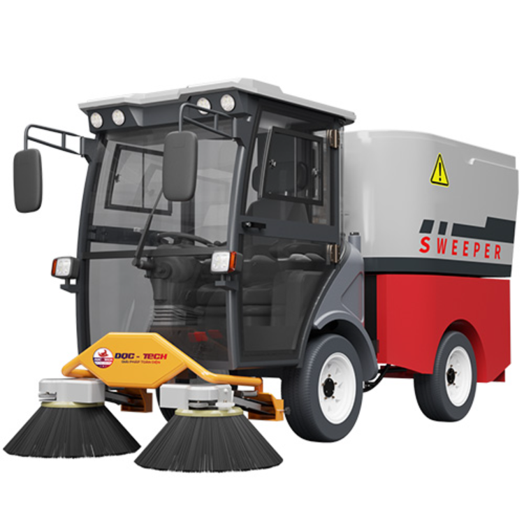 xe quet rac ngoi lai dqc - tech 19f hinh 0