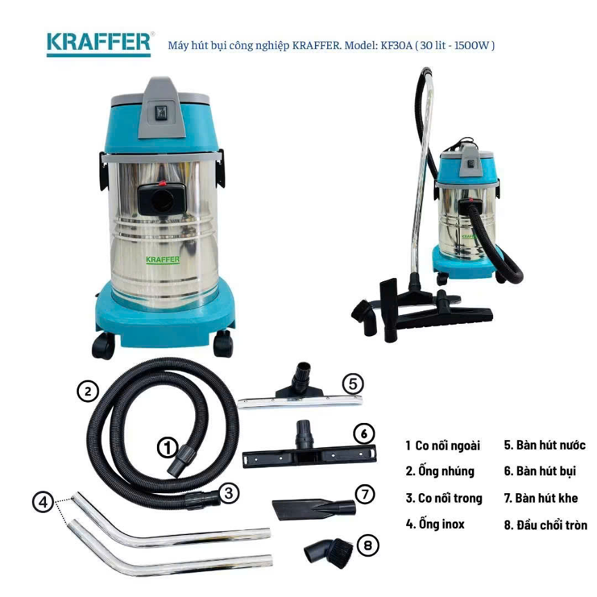 may hut bui cong nghiep kraffer kf30a hinh 0
