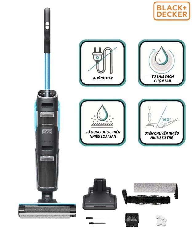 may hut bui lau san thong minh khong day 5 chuc nang black+decker bxuvxa01 hinh 0