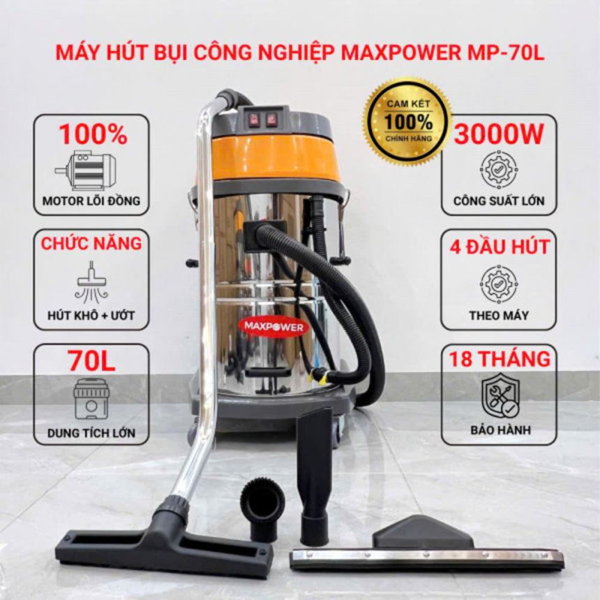 may hut bui cong nghiep maxpower mp-70l hinh 0