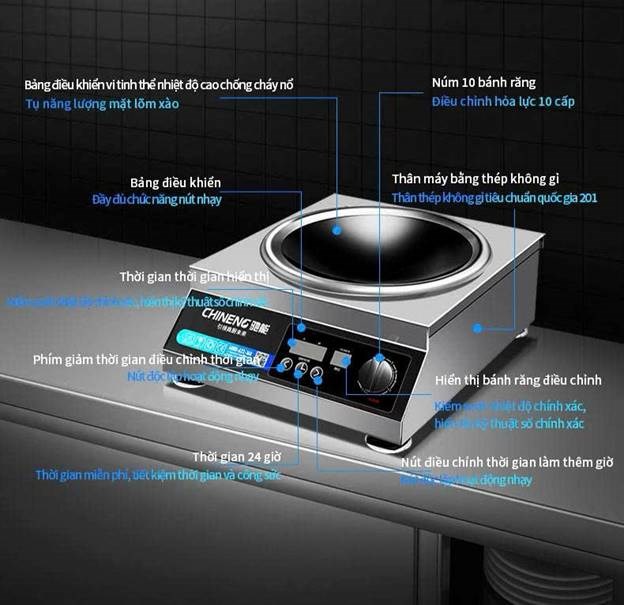 bep dien tu de ban 5000w chineng cn-sl-50-ka4 (mat lom) hinh 1