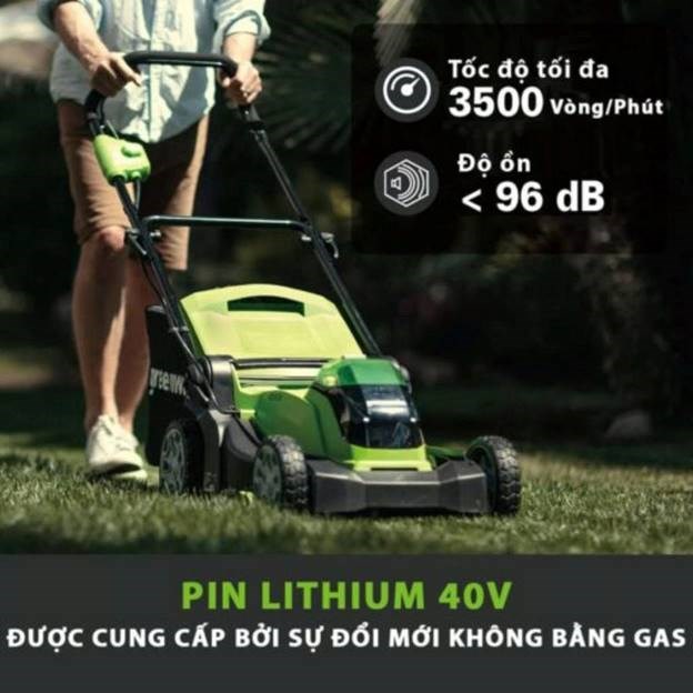 may cat co day tay dung pin greenworks g40lm41k4 (40v) hinh 0