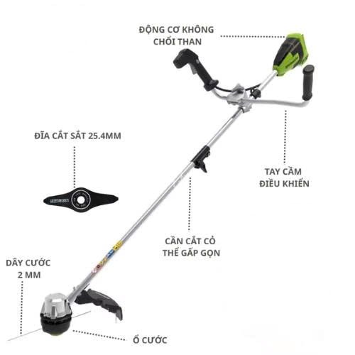 may cat co dung pin greenworks 40v co tay cam stf402 (than may) hinh 1