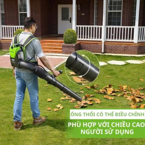 may thoi la deo lung dung pin greenworks blf446 hinh 4