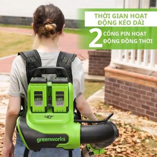 may thoi la deo lung dung pin greenworks blf451 (than may) hinh 2