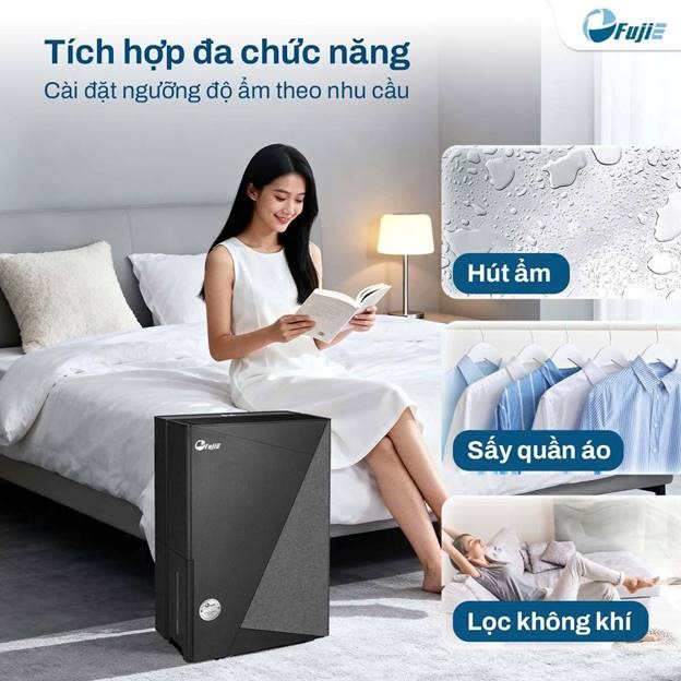 máy hút ẩm fujie hm-930ed 30 lít/ngày, kết nối wifi hình 4 may hut am fujie hm-930ed 30 lit/ngay, ket noi wifi hinh 4