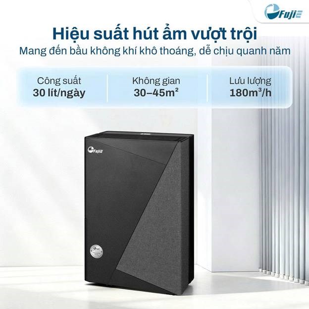 máy hút ẩm fujie hm-930ed 30 lít/ngày, kết nối wifi hình 1 may hut am fujie hm-930ed 30 lit/ngay, ket noi wifi hinh 1