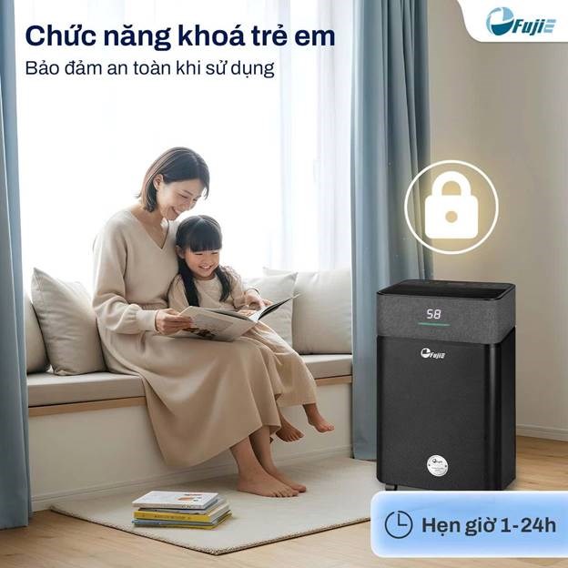 máy hút ẩm fujie hm-920ed 20 lít/ngày, kết nối wifi hình 6 may hut am fujie hm-920ed 20 lit/ngay, ket noi wifi hinh 6