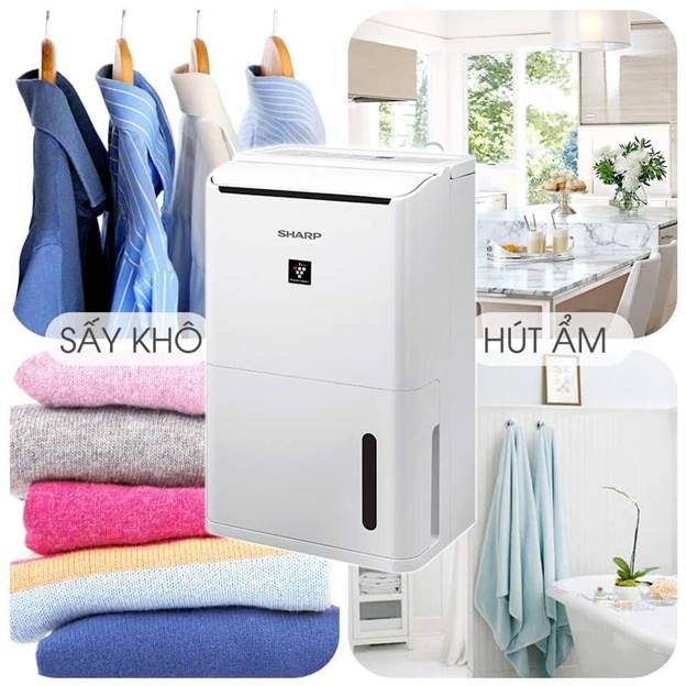 may hut am sharp dw-d20a-w (20 lit/ngay) hinh 1