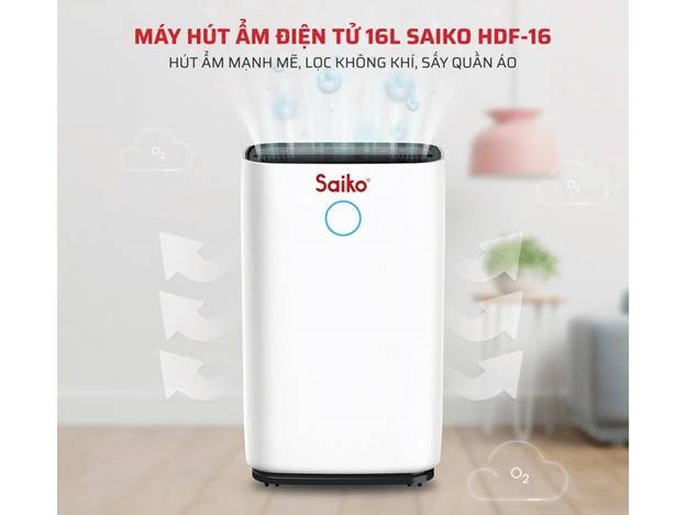 may hut am saiko hdf-16 cong suat 16 lit/ngay hinh 0