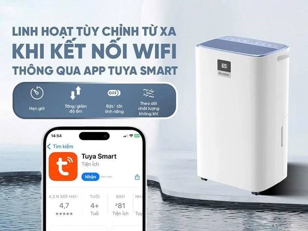 máy hút ẩm lọc không khí kosmen km-30n (30 lít/ngày) hình 3 may hut am loc khong khi kosmen km-30n (30 lit/ngay) hinh 3