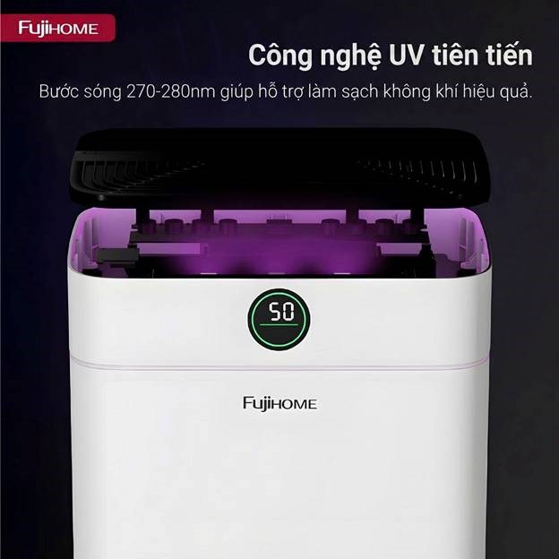 may hut am fujihome dh18w-hepa (18lit/ngay) ket noi wifi hinh 2