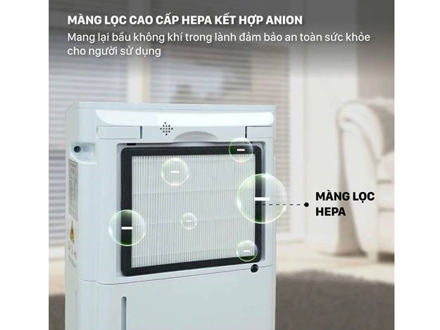may hut am fujihome dh25w-hepa-new (25lit/ngay) ket noi wifi, mang hepa hinh 1