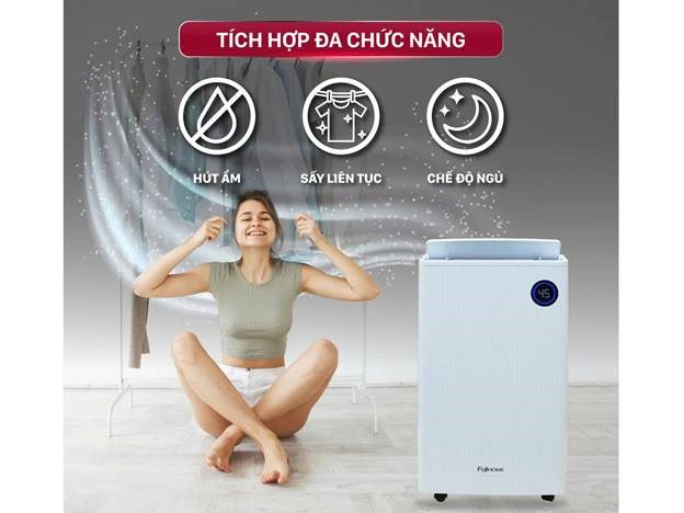 may hut am fujihome dh25w-hepa-new (25lit/ngay) ket noi wifi, mang hepa hinh 3