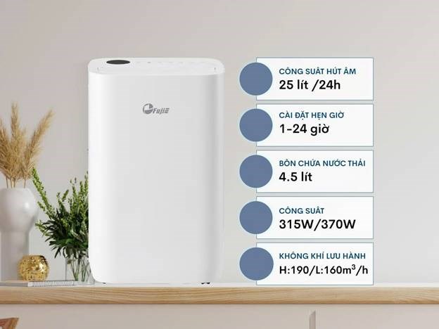 may hut am loc khong khi fujie hm-925ec pro ket noi wifi hinh 0