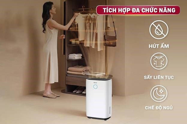 may hut am fujihome dh25w-hepa (25lit/ngay) ket noi wifi, mang hepa hinh 4
