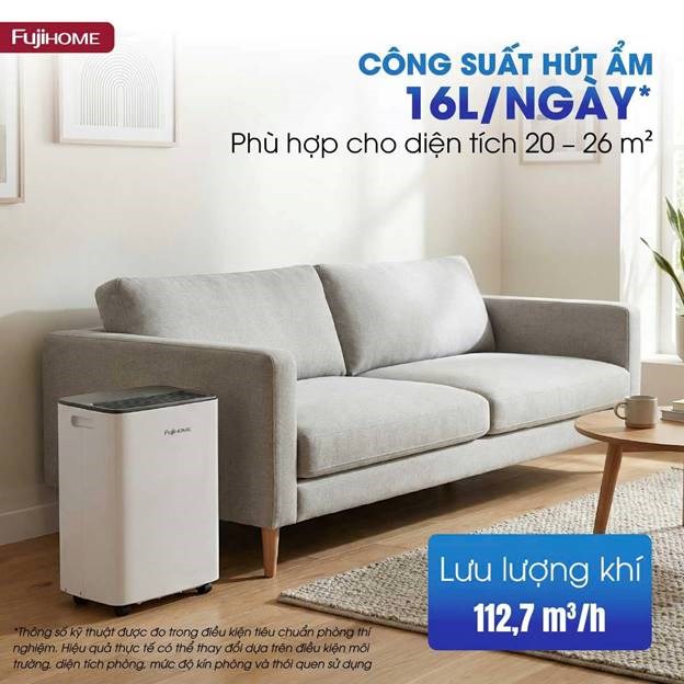may hut am fujihome dh16lite cong suat 16 lit/ngay hinh 0