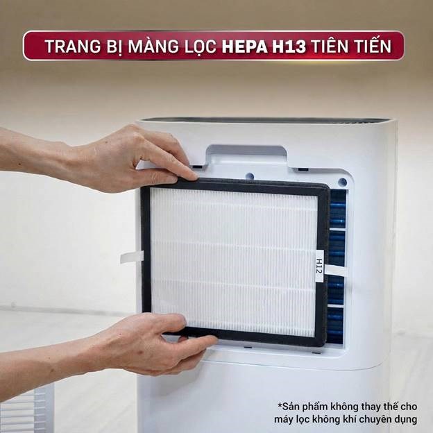 may hut am fujihome dh25w-hepa (25lit/ngay) ket noi wifi, mang hepa hinh 1