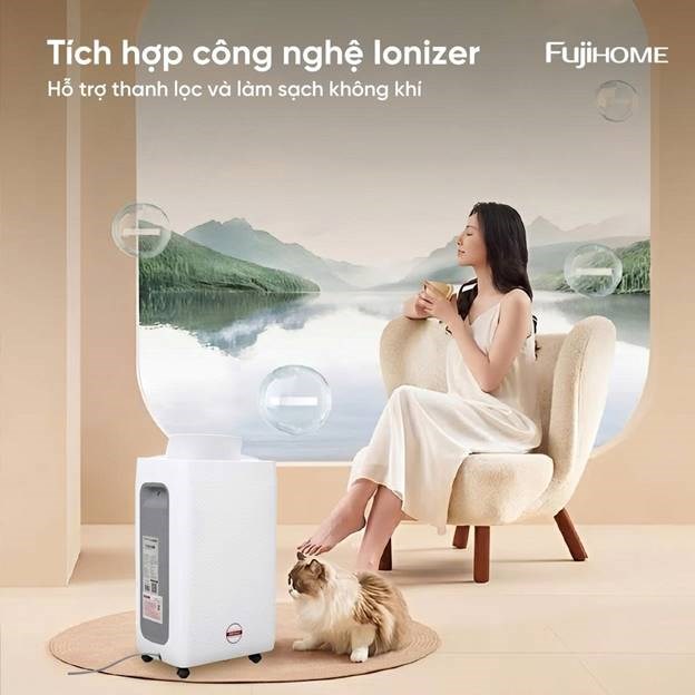 may hut am fujihome dh18w (18lit/ngay), ket noi wifi hinh 3