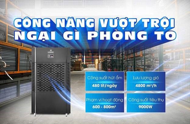 may hut am cong nghiep kosmen km-480s (480 lit/ngay) hinh 1