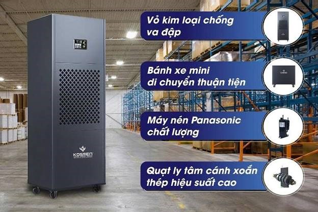 may hut am cong nghiep kosmen km-210s cong suat 210 lit/ngay hinh 2