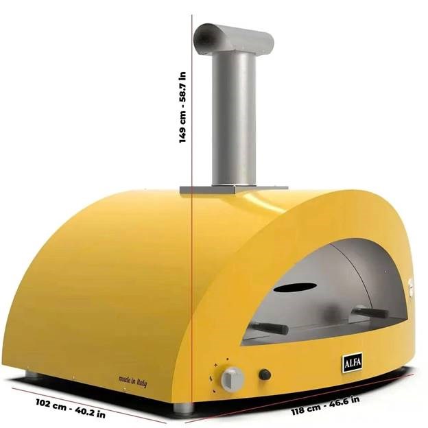 lo nuong pizza alfa forni moderno 5 pizze gas hinh 1